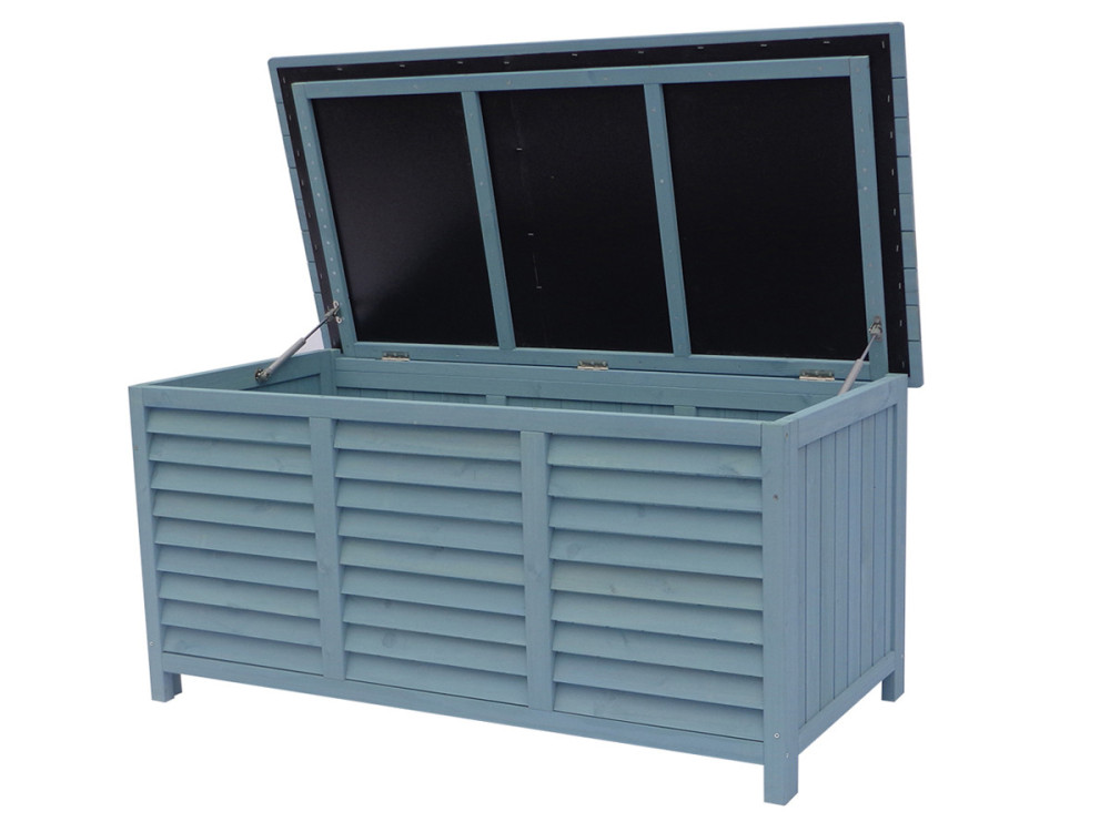 Garden storage box "Macao" - 130 x 64 x 60 cm - Blue