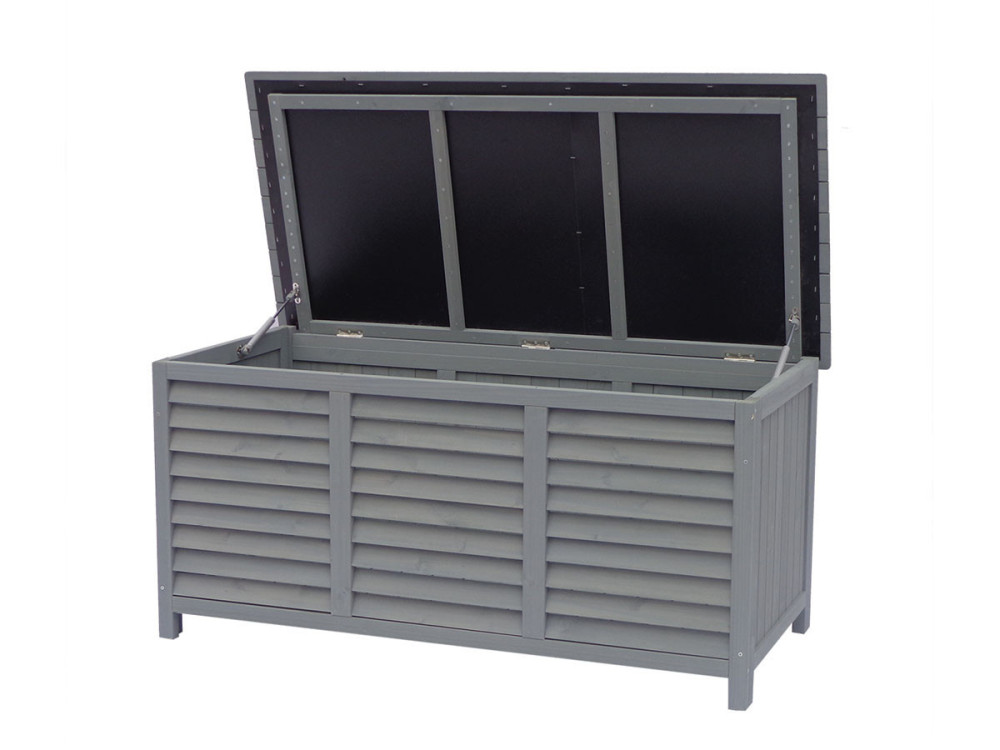 Garden storage box "Macao" - 130 x 64 x 60 cm -  Anthracite