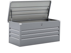 Garden Storage Chest Metal "Store" silver