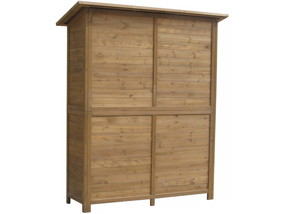 Garden cupboard "Espacio" - 140 x 49 x 162 cm - Brown