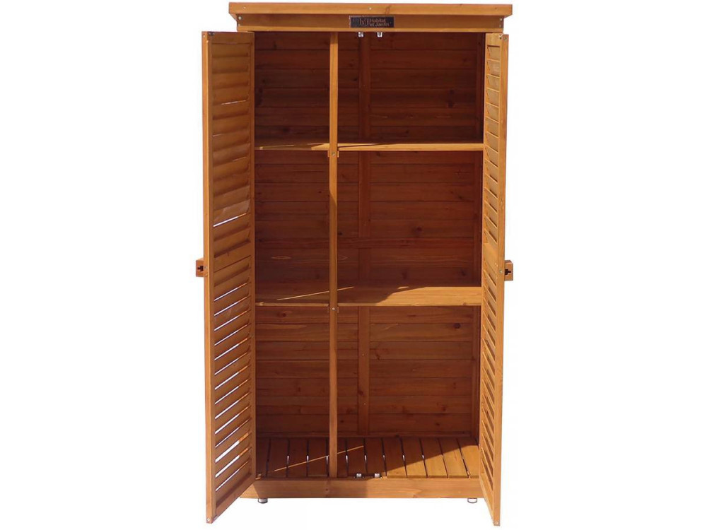 Garden cabinet "Space" - 87 x 46.5 x 160 cm - Brown