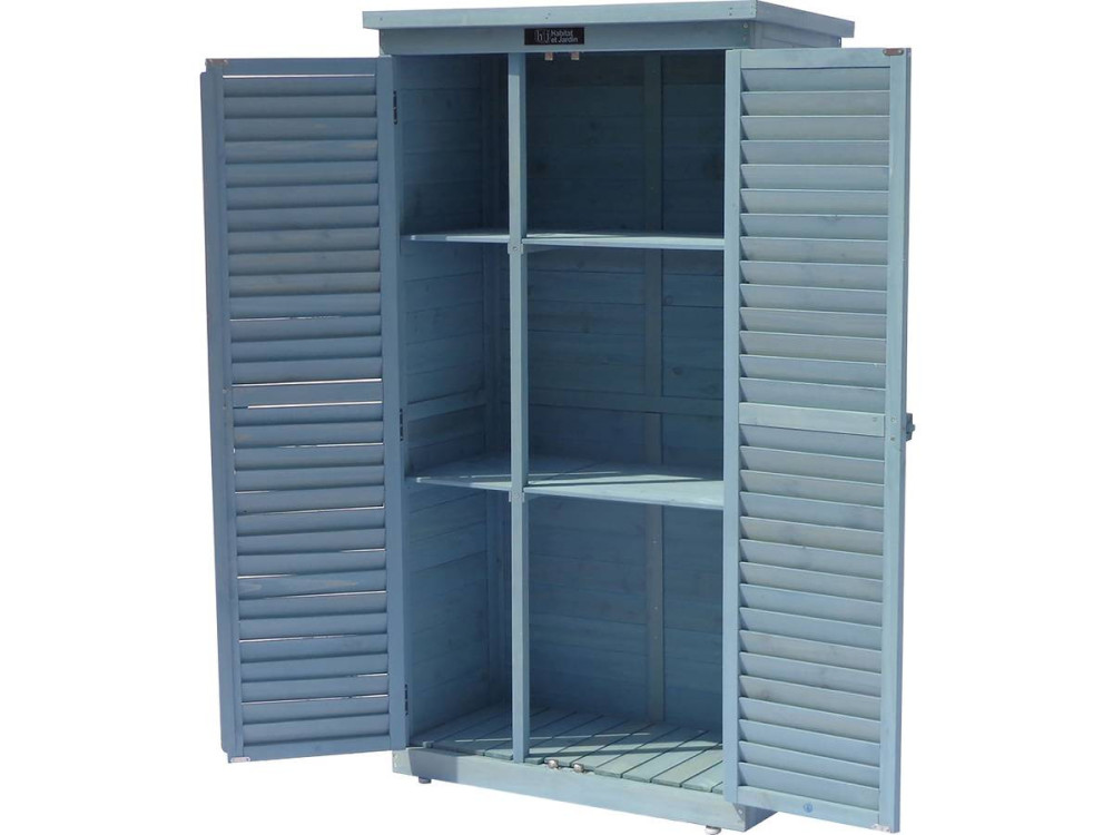 Garden cabinet "Space" - 87 x 46.5 x 160 cm - Sky blue