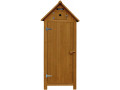 Cabanon" garden cabinet - 77 x 54.5 x 179 cm - Sky blue - Brown