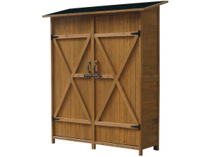 Espacio" garden cabinet - 140 x 49 x 162 cm - Brown
