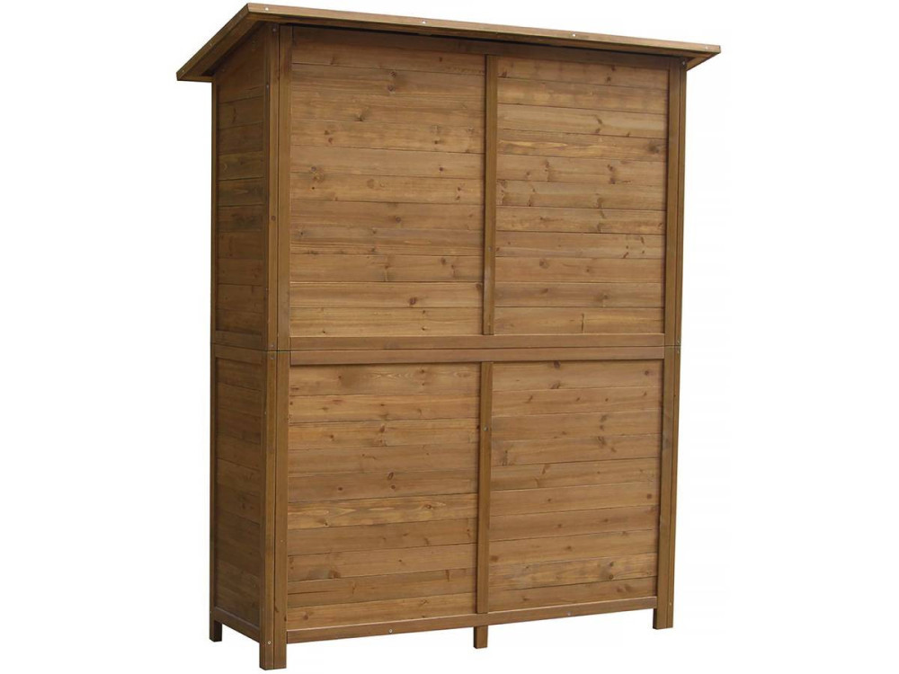 Espacio" garden cabinet - 140 x 49 x 162 cm - Brown