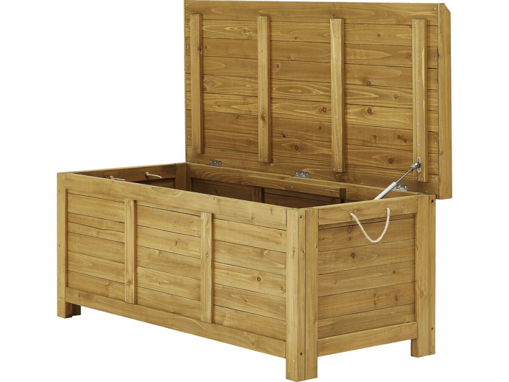 Gana wooden garden chest - 125 x 60 x 54 cm - Brown