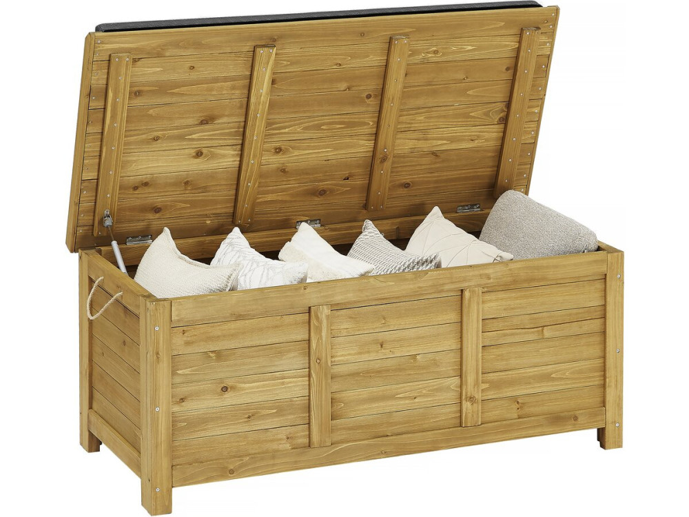 Gana wooden garden chest - 125 x 60 x 54 cm - Brown