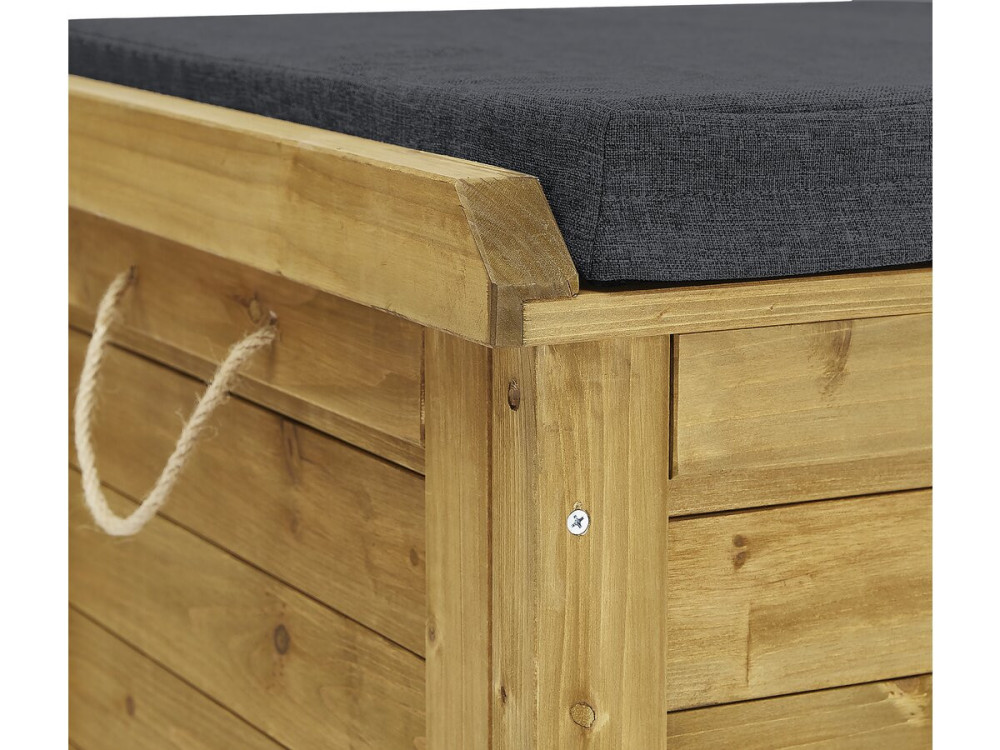 Gana wooden garden chest - 125 x 60 x 54 cm - Brown