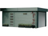 Garage "Modern" - 19.26 m² - 3.58 x 5.38 x 2.56 m - 40 mm - Motorized door