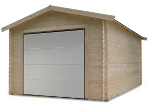 Traditional" wooden garage - 18.19 m² - 3.58 x 5.08 x 2.82 m - 28 mm