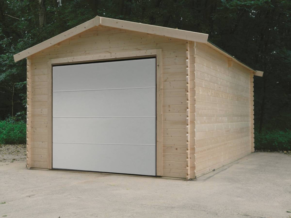 Traditional" wooden garage - 18.19 m² - 3.58 x 5.08 x 2.82 m - 28 mm