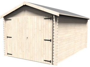 Gamache" wooden garage - 14.24 m² - 2.98 x 4.78 x 2.56 m - 28 mm