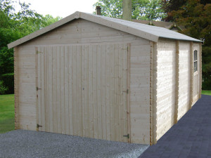 Wooden garage - Garodeal - 20 m² - 5.19 x 3.86 x 2.66 m - 34 mm