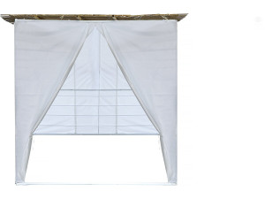 NINA Adjustable 2 x 2 Sukkah Kit with 1 Bamboo Roll and 2 Wooden Strips