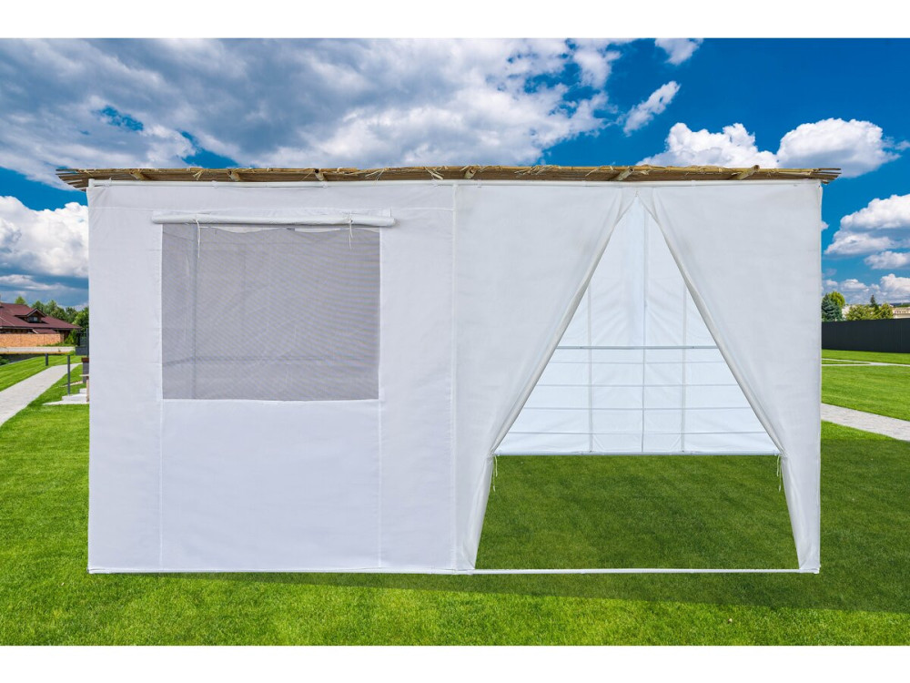 Adjustable NINA Sukkah Kit - 4 x 3 - 4 bamboo rolls and 4 wooden slats