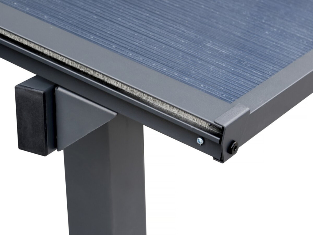 Marvin” lean-to pergola - 3 x 3 m - 304 x 298 x 243 cm - Dark grey