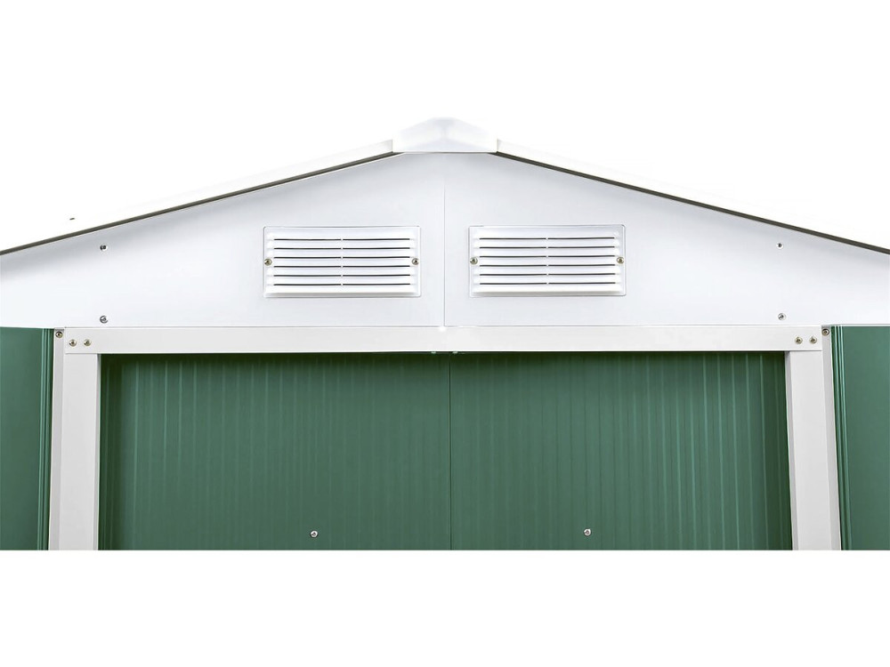 Metal garden shed - "Rosas" - 2.71 m² with gutter