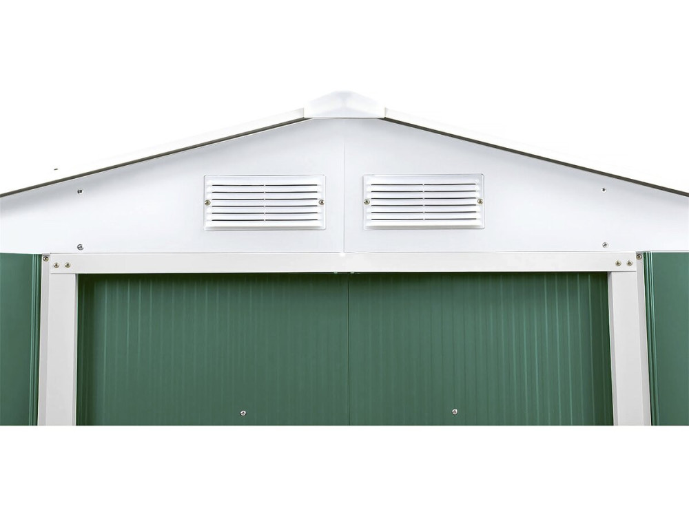 Metal garden shed - "Rosas" - 4.07 m² with solar panels