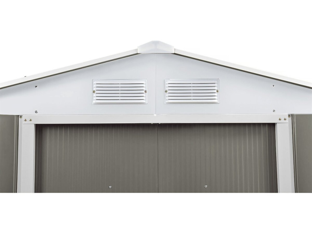 Dallas metal garden shed - 12.99 m² with solar panel