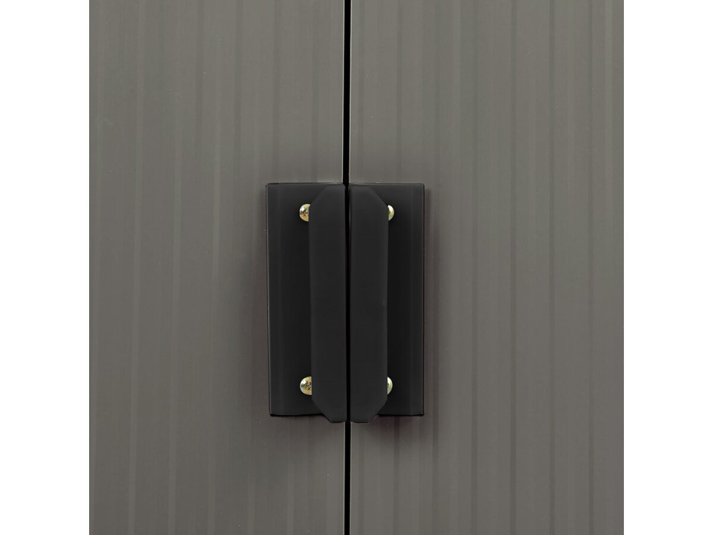 Dallas metal garden shed - 15.16 m² with gutter