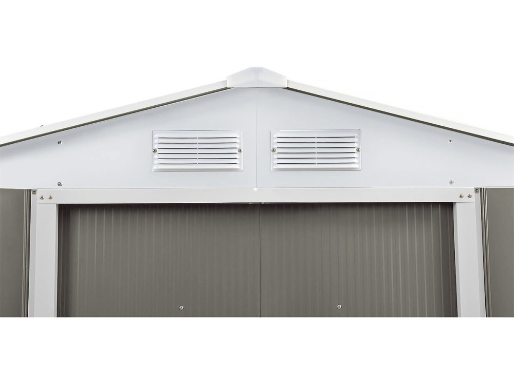 Dallas metal garden shed - 5.29 m² with solar panels