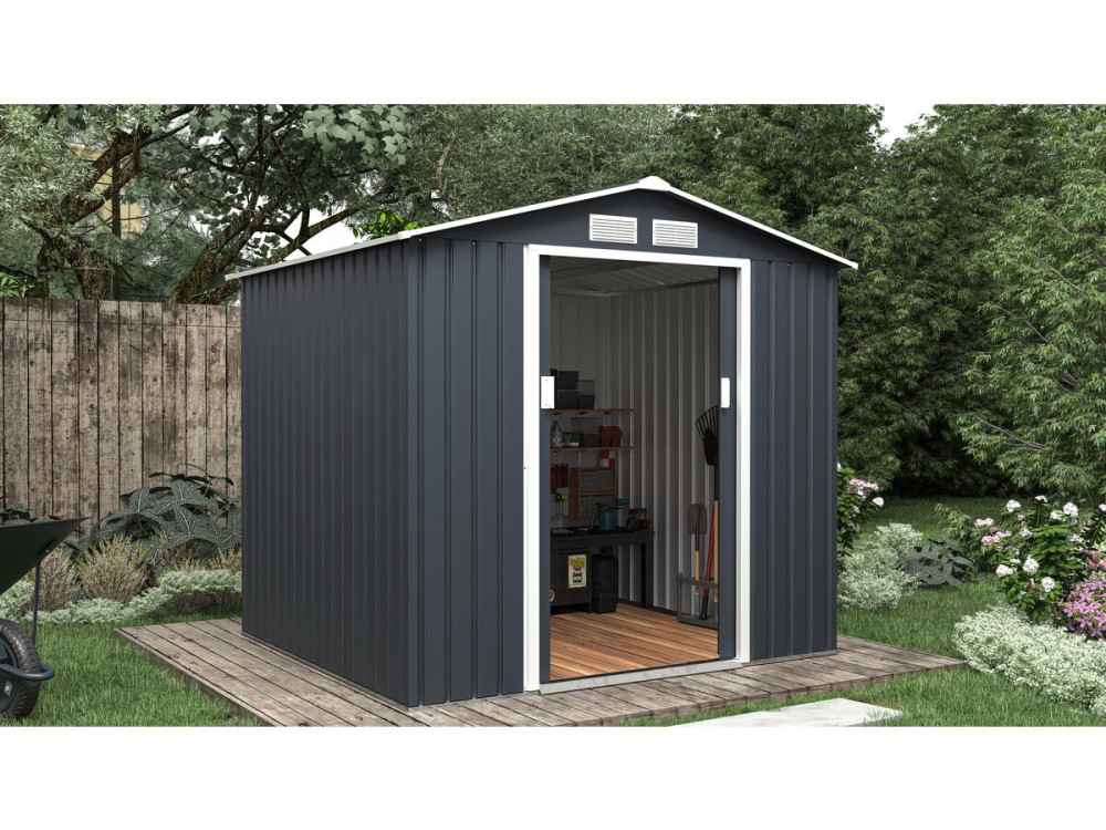 Vegas metal garden shed - 4.07 m²