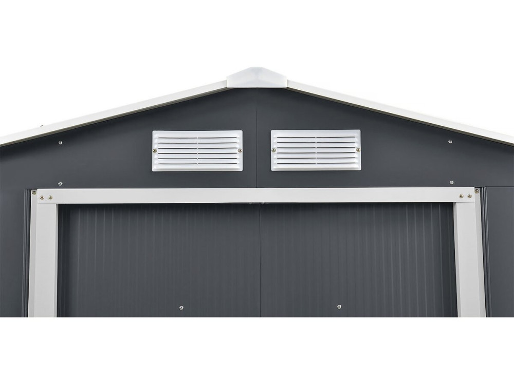 Metal garden shed - "Vegas" - 12.98 m² with gutter and water collector - "Vegas"