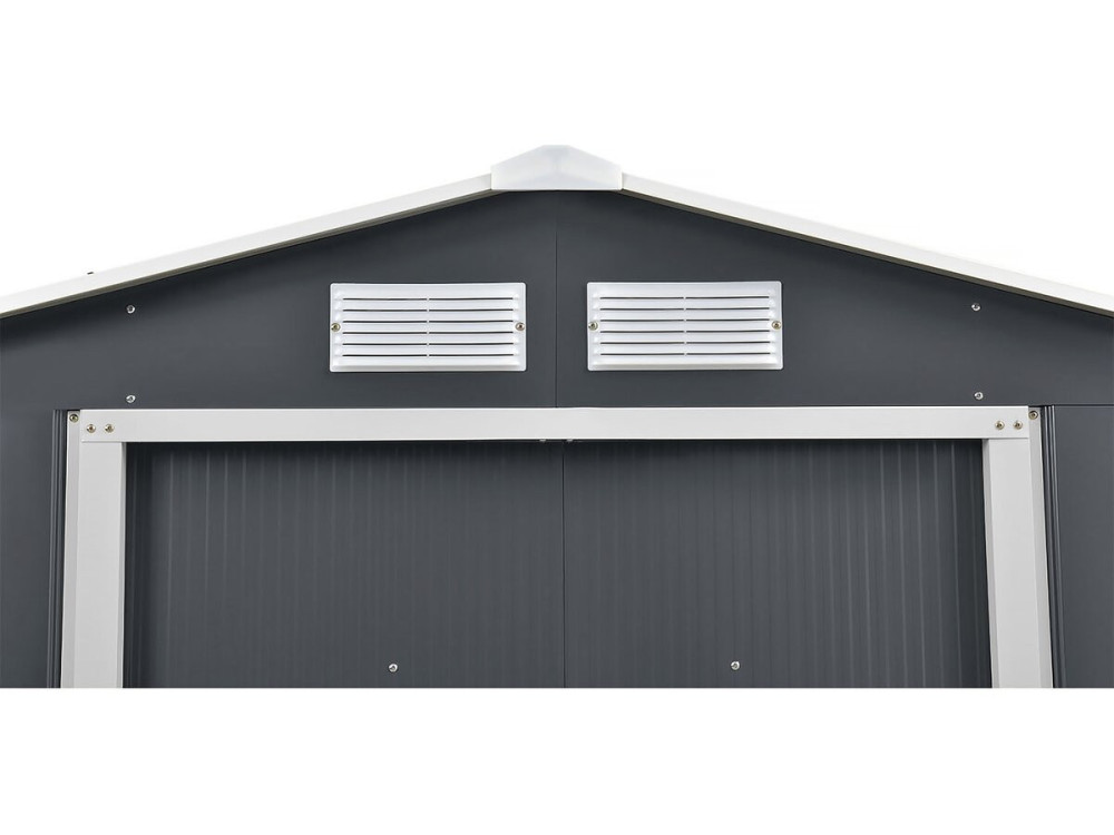 Metal garden shed - "Vegas" - 2.7 m² with gutter and water collector