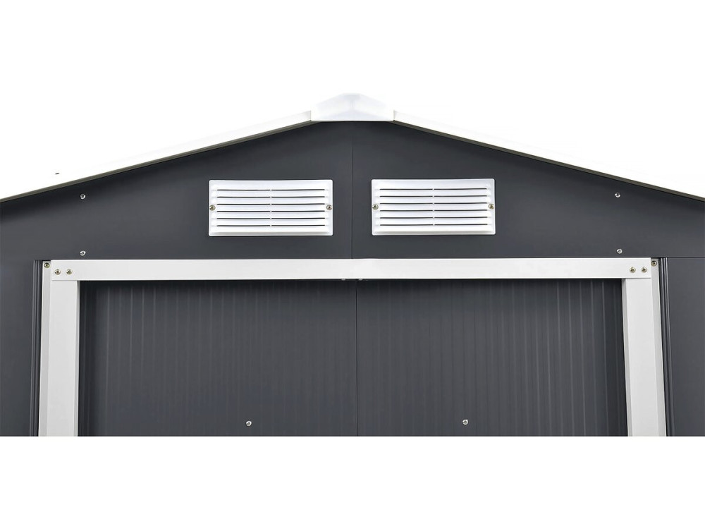 Metal garden shed - "Vegas" - 12.98 m² with solar panels