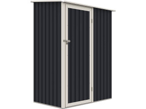 Vega II metal garden shed - 1.35 m² - Grey