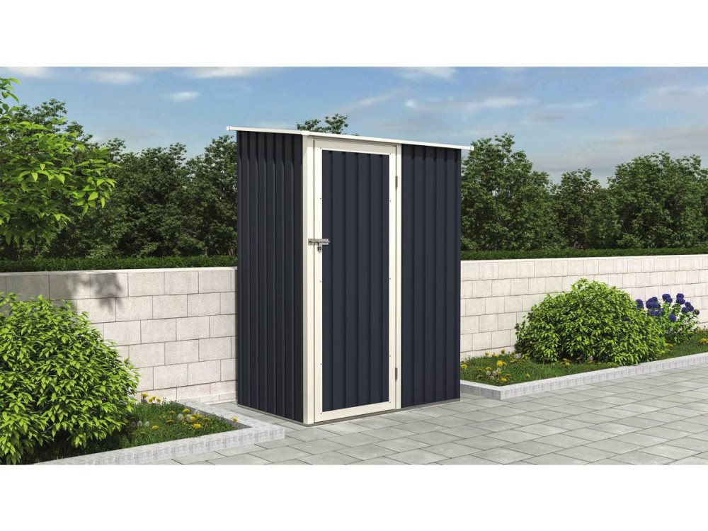 Vega II metal garden shed - 1.35 m² - Grey