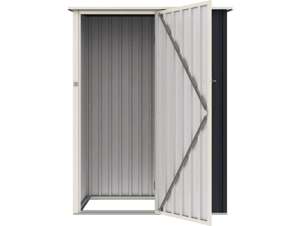 Vega II metal garden shed - 1.35 m² - Grey