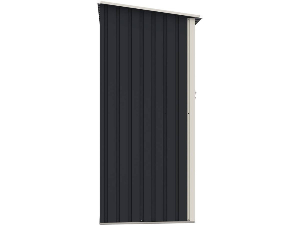 Vega II metal garden shed - 1.35 m² - Grey