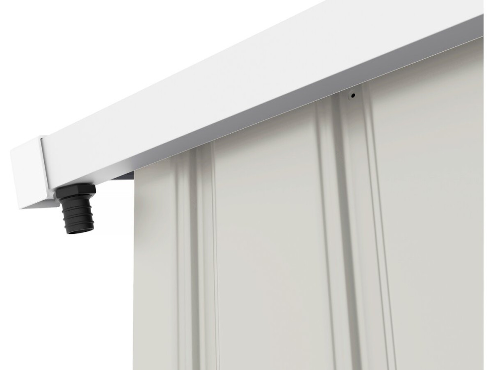 Metal garden shed "Nebraska" - 4.07m² with gutter