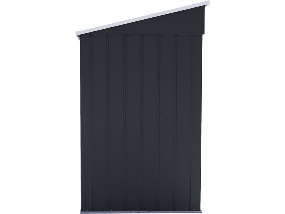 Denver" single-slope metal garden shed - 3.32 m² - Grey