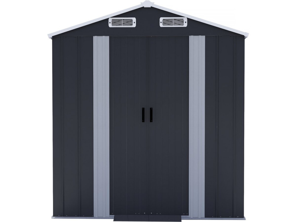 Metal garden shed with sliding door "Boston" - 2,17 m² - Grey