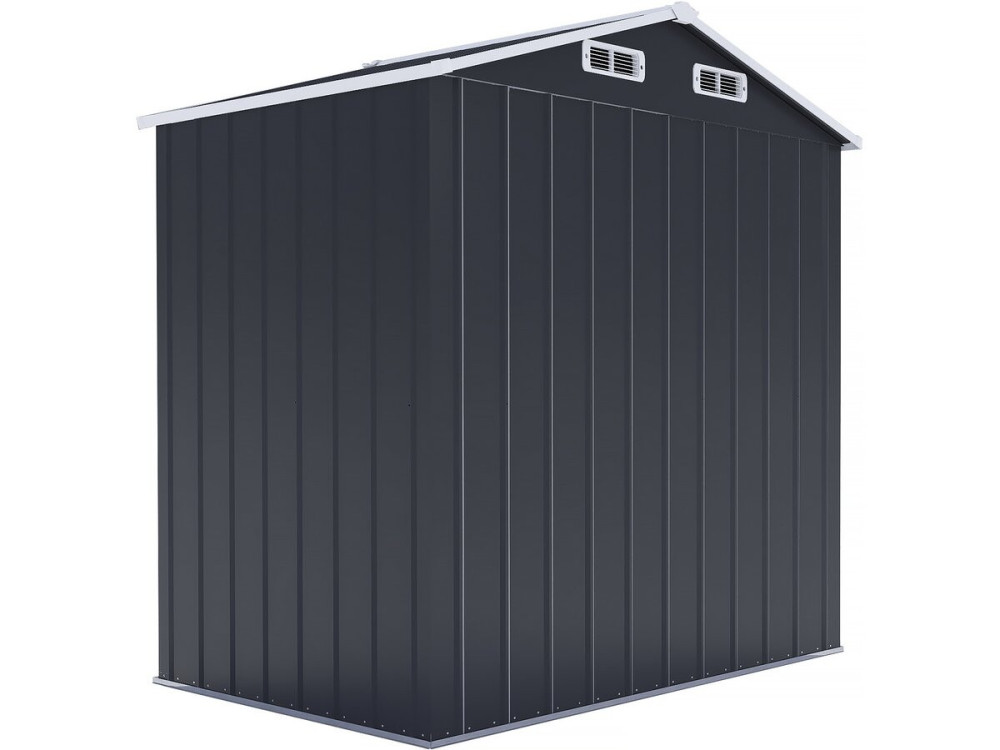 Metal garden shed with sliding door "Boston" - 2,17 m² - Grey