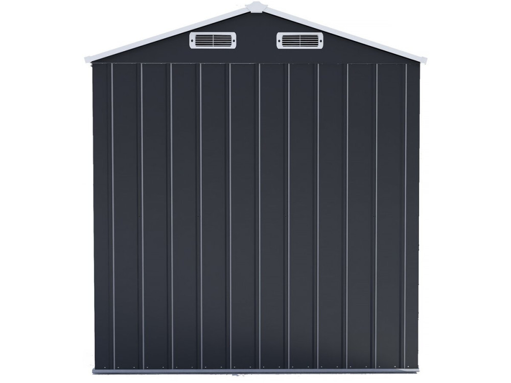 Metal garden shed with sliding door "Boston" - 2,17 m² - Grey