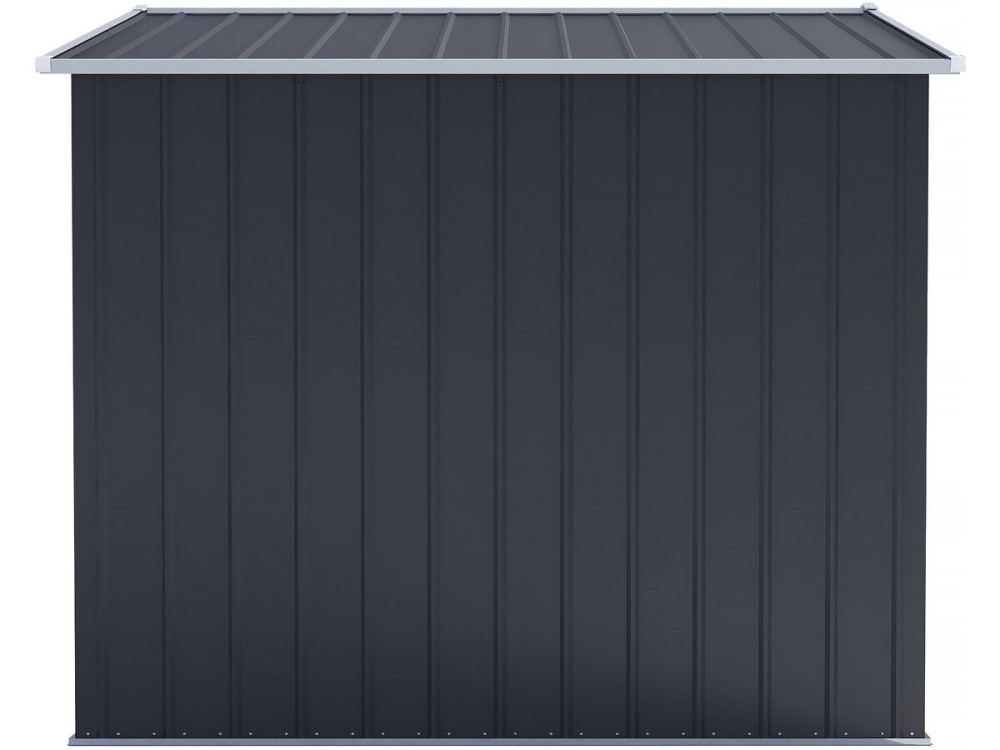 Metal garden shed with sliding doors "Boston" - 4.12 m² - Grey