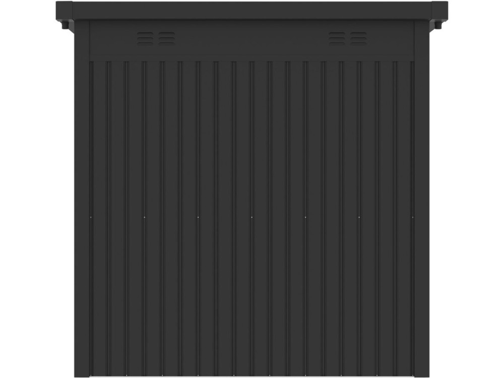 "Lexinton" Premium Metal Garden Shed with Flat Roof and Swing Door - 5.29 m² - Gray