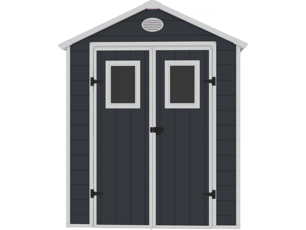 Texas resin garden shed - 5.23 m² - anchoring kit included - Anthracite