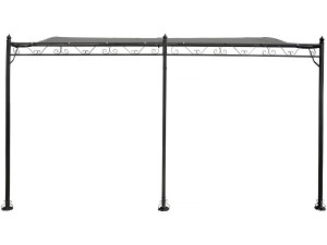 Metal gazebo - 3 x 4 m - Grey