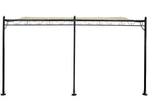 Metal gazebo - 3 x 4 m - Beige