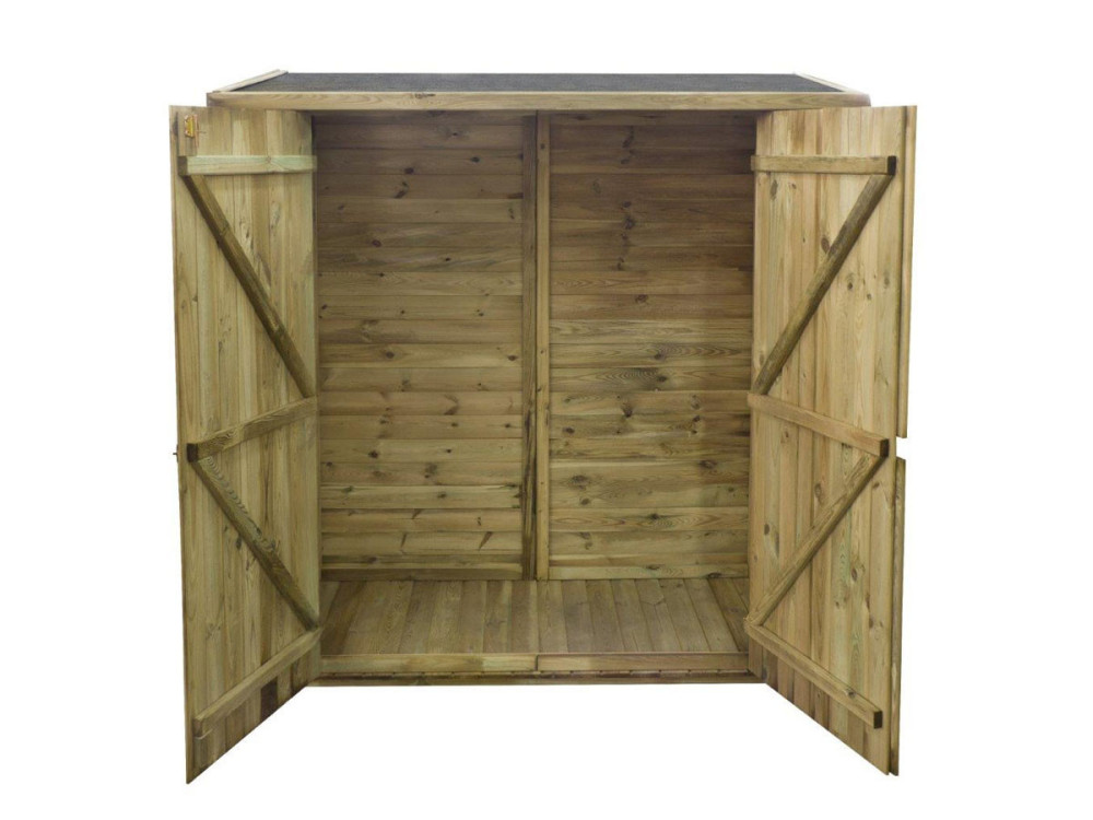 Wooden Garden shed "Lipki" -  5'10" x 2'11" x 5'9" / 6'1" - 5.31 ft² - 0.5"in- with a floor