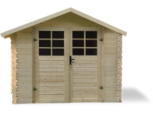 Traditional wooden garden shed - 8.88 m2 - 2.98 x 2.98x 2.18 m - 28 mm