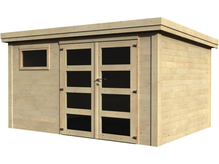 Paolo" wooden garden shed - 10 m² - 3.65 x 2.75 x 2.16 m - 28 mm