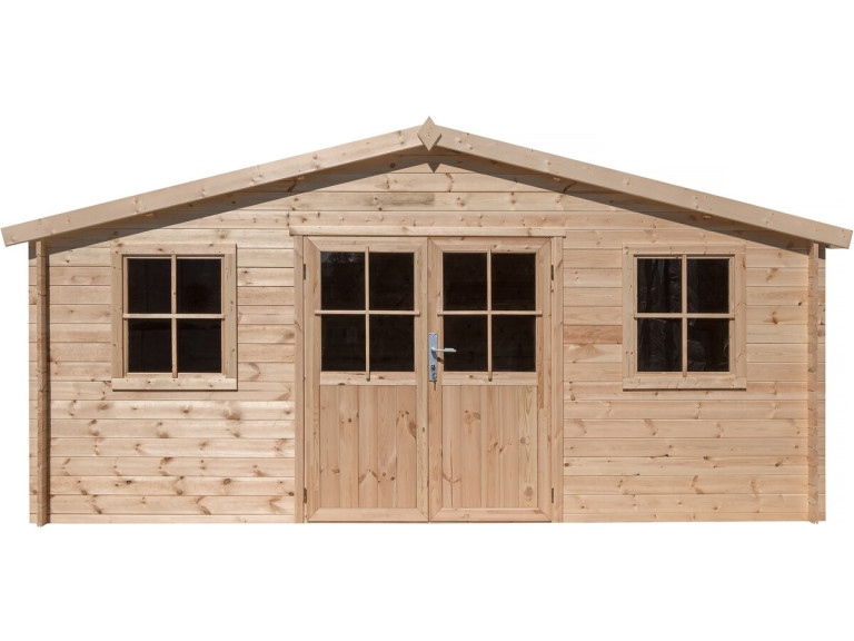 Alex" wooden garden shed - 20.20 m² - 4.80 x 4.00 x 2.39 m - 28 mm