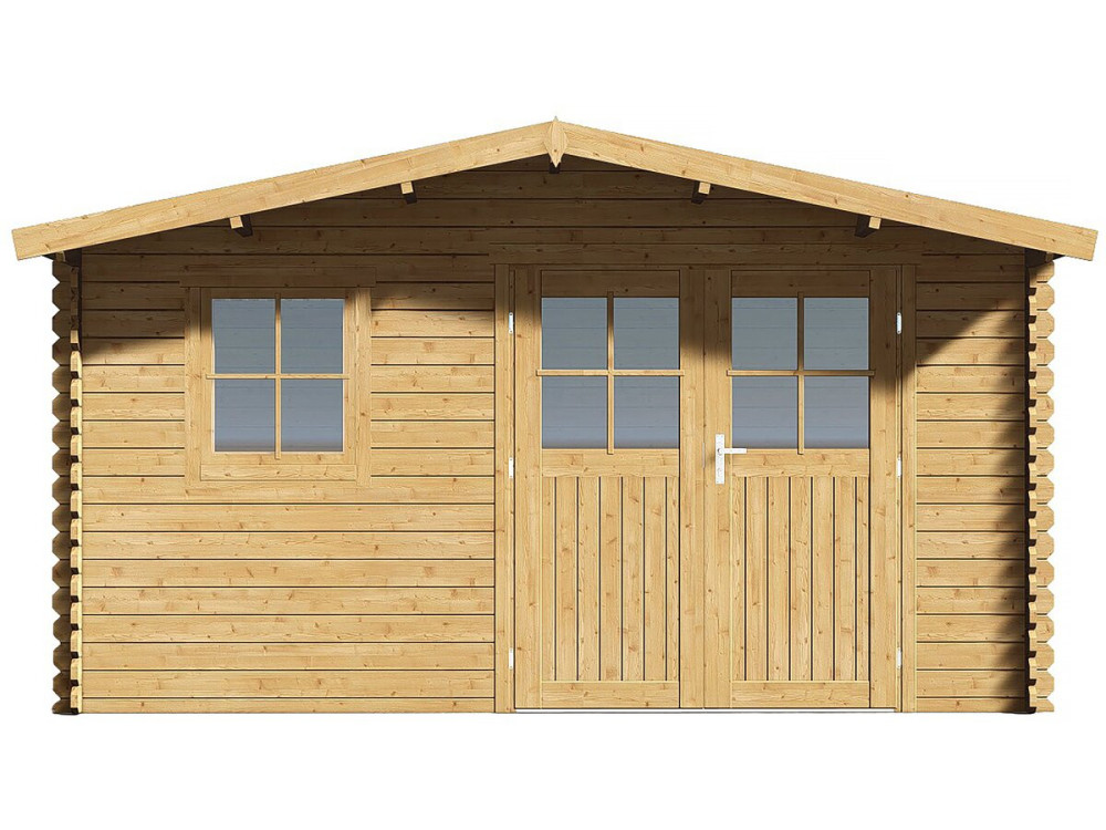 Belval" wooden garden shed - 18.75 m² - 28 mm