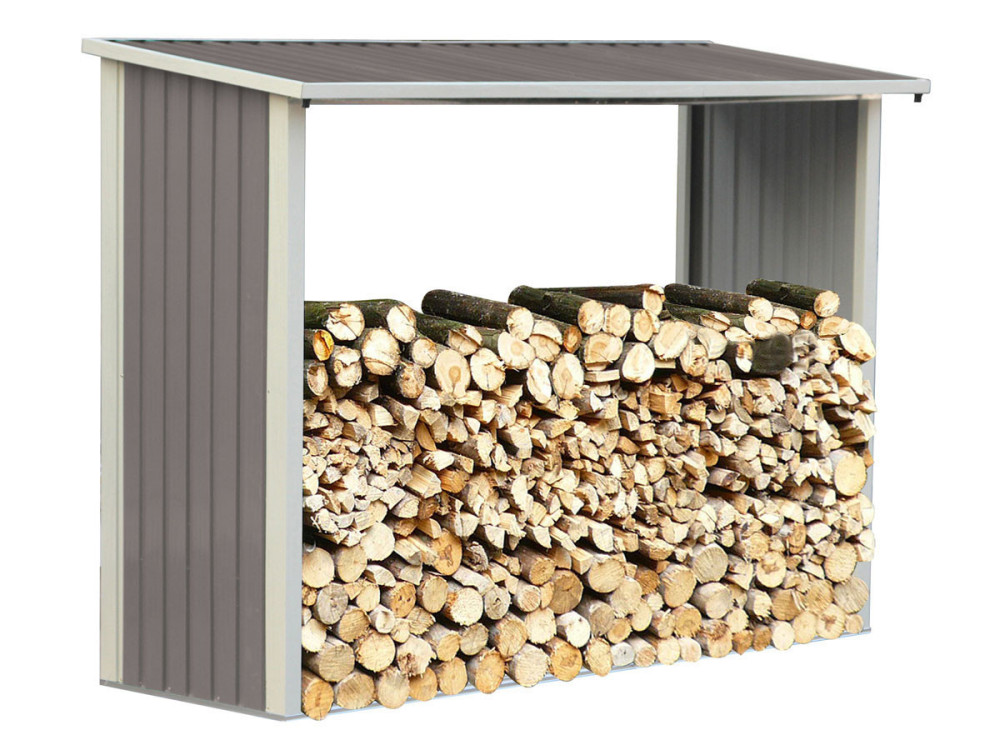 Metallic firewood shed VICTOR - 23 ft²