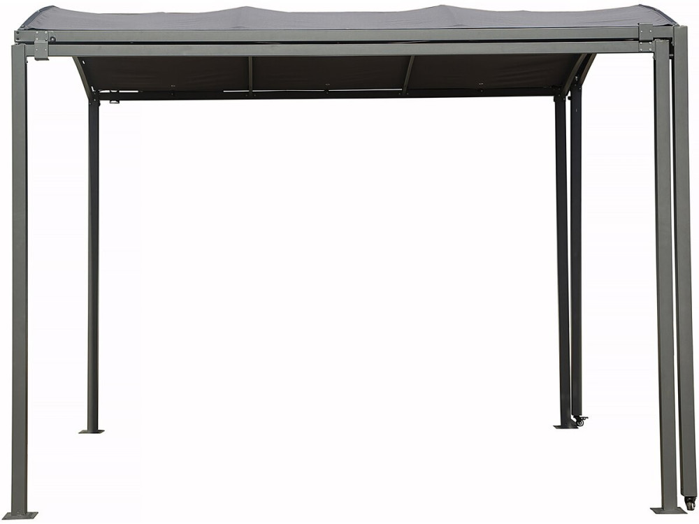 Extendable metal carport "Mathis" - 303/566 x 295 x 240 cm - Anthracite